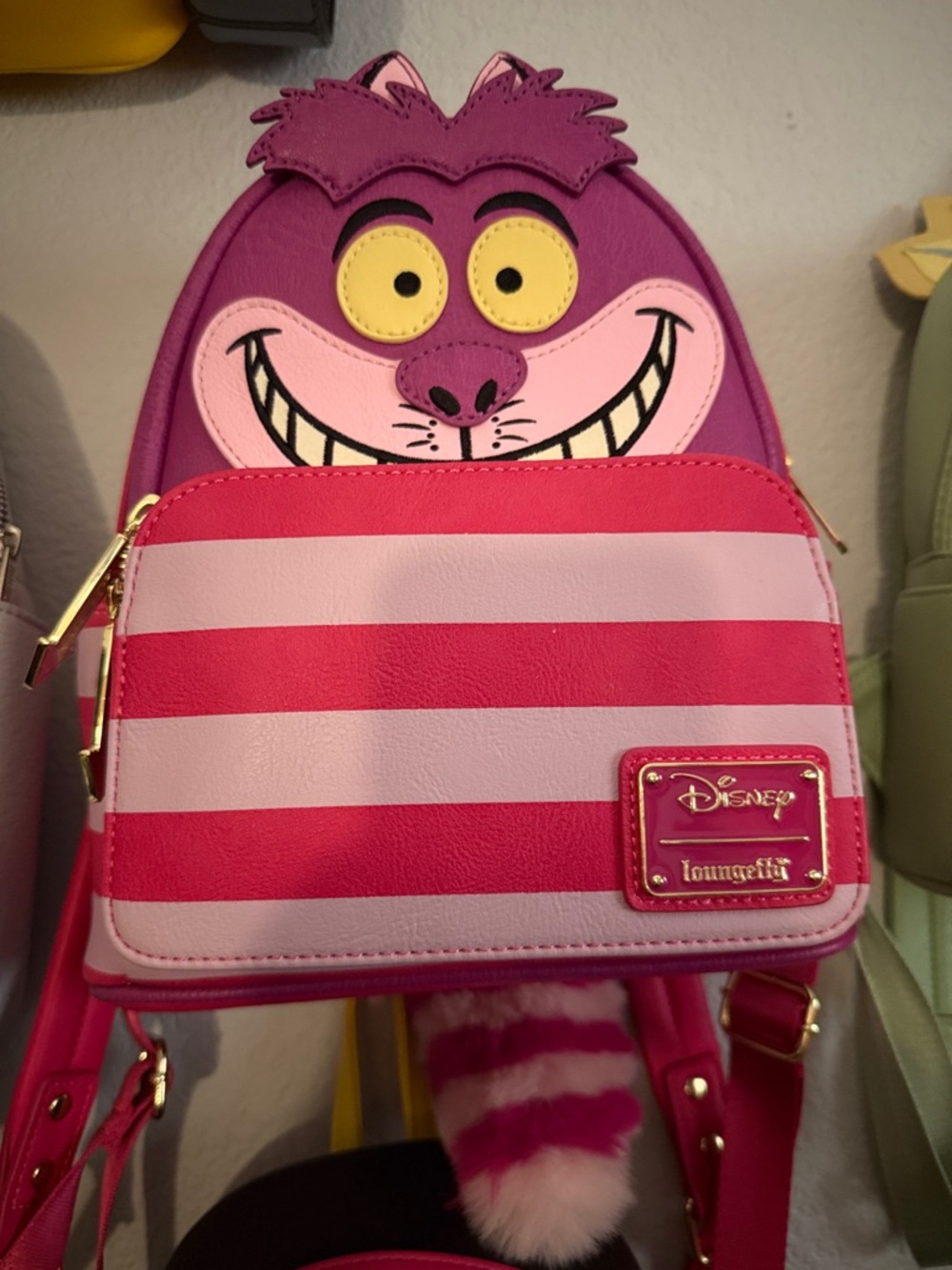 Loungefly Purple & Pink Cheshire Cat Mini Backpack